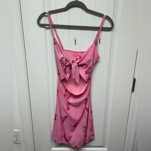 Sugar Thrillz Pink Butterfly Dress Sz Sm